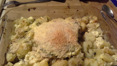 Gratin de filets de merlans à la crème