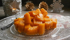 Courge butternut rôtie à la vanille et à l'huile de truffe