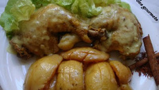 Poulet aux coings caramélisés