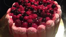 Charlotte aux fruits rouges de saison ou surgelés et mascarpone