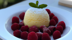Sorbet soufflé à la framboise