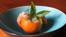 Clémentines farcies au crabe et crevettes