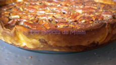 Tarte aux noix de pécan, sirop d'érable et fève tonka