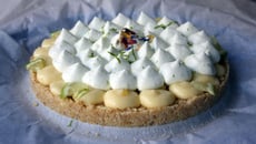 Tarte citron vert- basilic