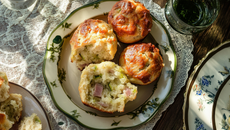 Muffins courgettes jambon au cumin