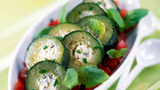 Courgettes saveur basilic