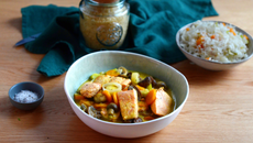 Blanquette de saumon aux légumes