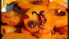 Abricots caramélisés au miel et Florale à la Merise