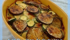 Gratin d'aubergine et de courgettes à la ricotta