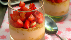 Verrine de fraises aux speculoos