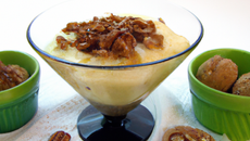 Crème glacée aux noix et vin de noix du Périgord