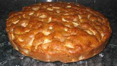 Gâteau pommes - noix