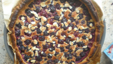 Tarte aux mures amandées