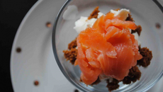 Verrine de saumon festive