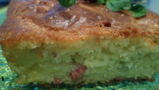 Cake au roquefort et lardons
