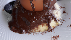 Œufs à la neige au chocolat