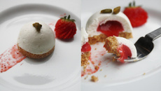 Cheesecake aux fraises revisité