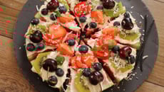 Pizza pastèque aux fruits