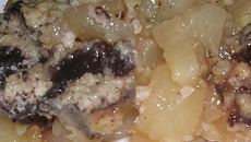 Crumble poires et chocolat comme chez maman