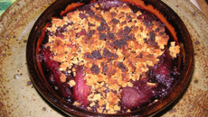 Gratinée de pommes poires au pain d'épice