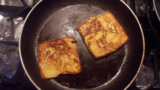 Pain perdu enrichi à la crème