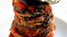 Parmigiana d'aubergines à la salentina (en version bouchées)