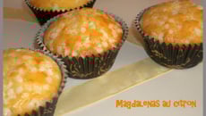 Magdalenas au citron et huile d'olive