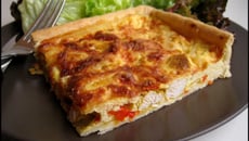 Quiche poulet et poivrons, saveur colombo