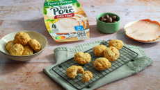 Sablés apéritifs au comté et rôti de porc