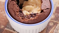 Fondant au chocolat cœur beurre ce cacahuètes