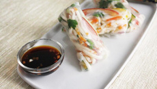 Rouleaux de printemps au Râpé de la Mer et légumes d'été