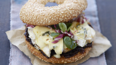 Italian burger au Bresse Bleu