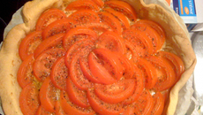 Tarte à la tomate et à l'huile d'olive