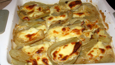 Gratin de fenouil au Saint-Marcellin