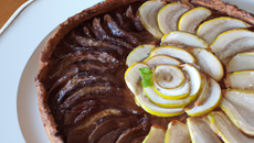 Tarte poires-chocolat classique