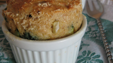 Soufflés de courgette au parmesan