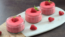 Mousse de framboises sans gélatine