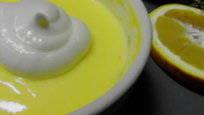 Crème au citron et lait concentré sucré