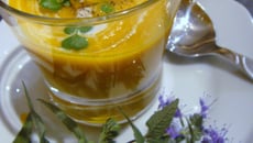 Velouté de carottes, gingembre et oranges