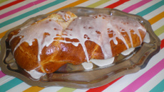 Brioche tressée au rhum