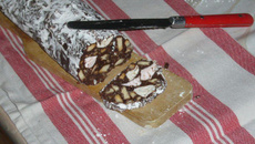 Saucisson aux deux chocolats 