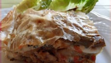 Lasagnes d'aubergines à la Fourme d'Ambert