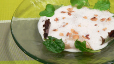 Raviole d'Agneau Presto, émulsion de lard fumé et noisettes torréfiées