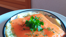 Hachis parmentier de saumon