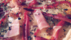 Tarte aux poivrons et au jambon