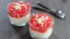 Mousse au chocolat blanc et pamplemousse