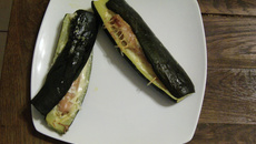 Hot dog de courgette