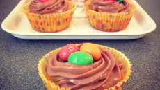 Cupcakes aux m&m's maison