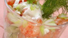 Salade d'écrevisses à l'avocat et fenouil