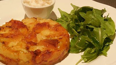 Tatin pommes camembert - Espuma de cidre